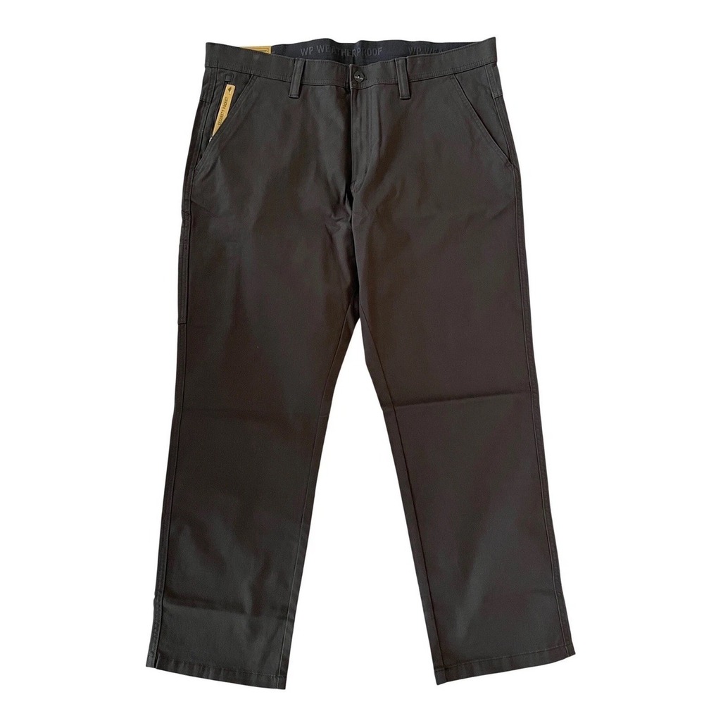 NEW WP Weatherproof Men Commuter Pants 38x30 Charcoal Grey Stretch W5F299SC